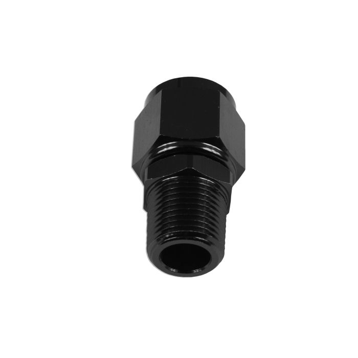 AN-6 AN6 Straight Hose End Fitting JIC Flare to 1/8 NPT Female-Male Adapter, Black.