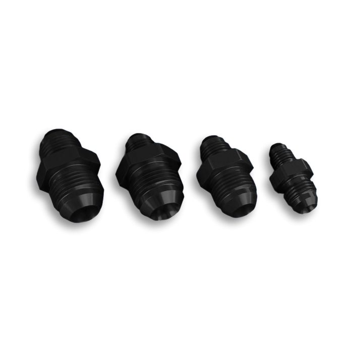 AN6 Male to AN4 Male JIC Oil Fuel Hose Adapter, Black.