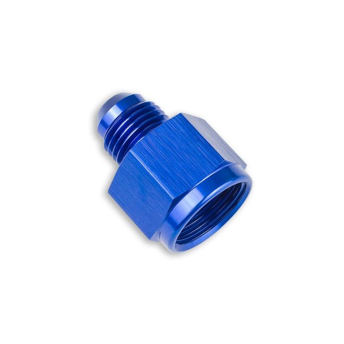AN6 Female to AN4 Male Reducer JIC Hose Fitting Adapter, Blue.