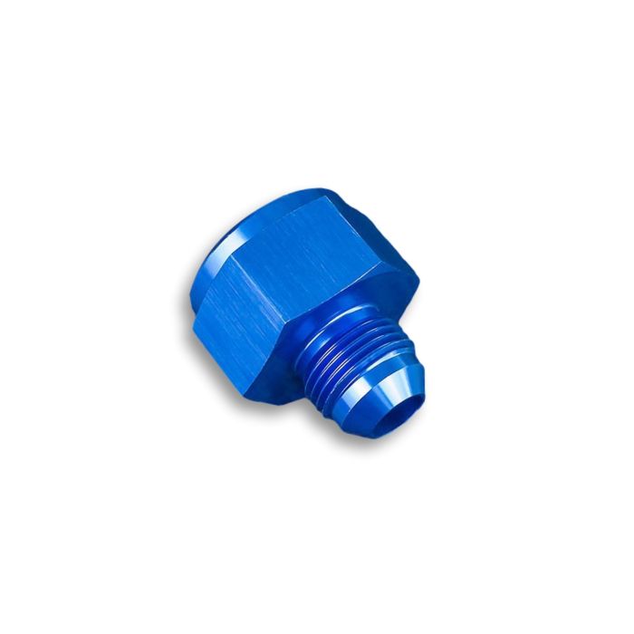 AN6 Female to AN4 Male Reducer JIC Hose Fitting Adapter, Blue.