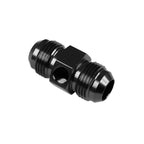 AN6 AN-6 Male-to-Male Adapter with 1/8 NPT Inline Port for Fuel and Oil Pressure Black