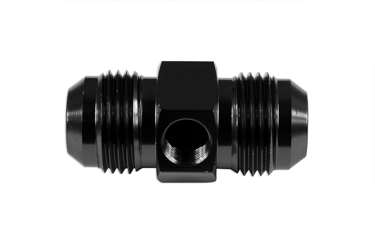 Adaptador AN6 AN-6 macho-macho con puerto en línea 1/8 NPT para presión de combustible/aceite
