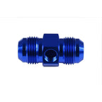 AN6 AN-6 Adaptador macho-macho con puerto en línea 1/8 NPT Presión de combustible y aceite Azul