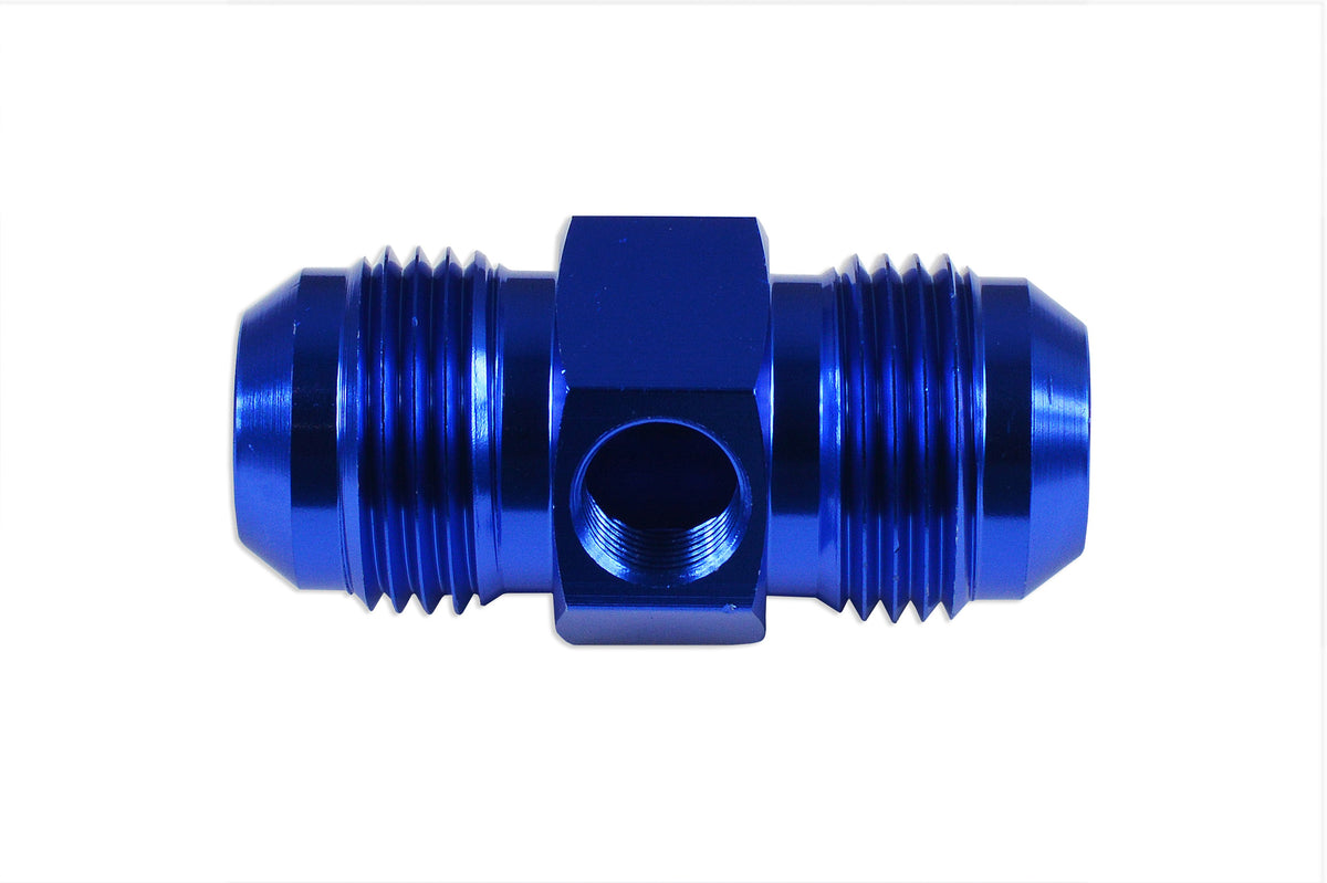 Adaptador AN6 AN-6 macho-macho con puerto en línea 1/8 NPT para presión de combustible/aceite