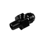 AN8 AN -8 to 1/4 NPT In-Line Fuel and Oil Adapter 1/8 NPT Black