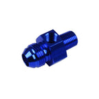 AN8 AN -8 to 1/4 NPT Inline Fuel Adapter 1/8 NPT Blue