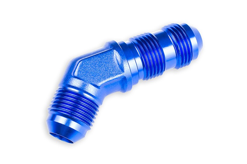 Adaptador AN8 JIC pasamuros macho 45° para manguera de combustible