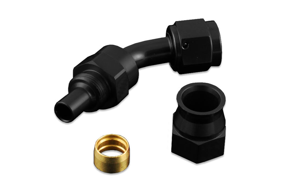 Terminal de manguera PTFE AN -8 AN8 JIC 45° para combustible y aceite