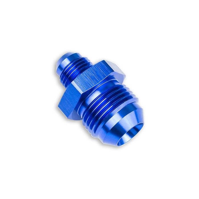 AN8 Male to AN6 Male Adapter, JIC Reducer Fitting for Oil and Fuel Hose, Blue.
