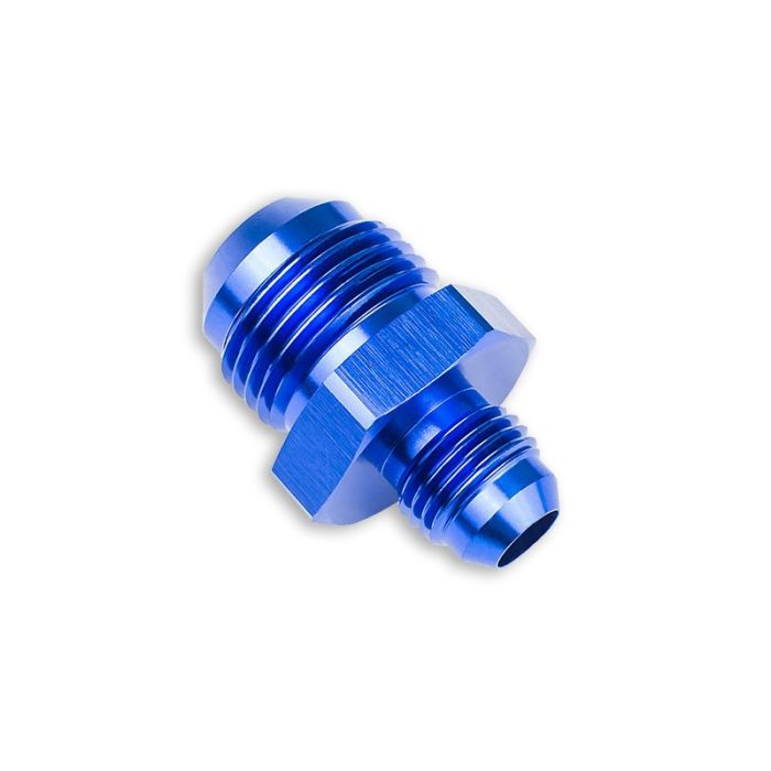AN8 Male to AN6 Male Adapter, JIC Reducer Fitting for Oil and Fuel Hose, Blue.