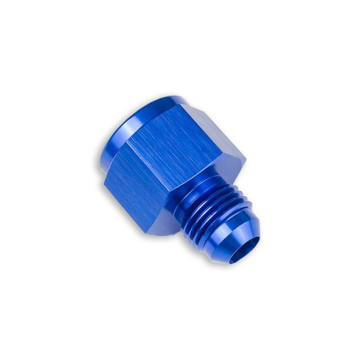 AN8 Female to AN6 Male JIC Hose Adapter, Blue.