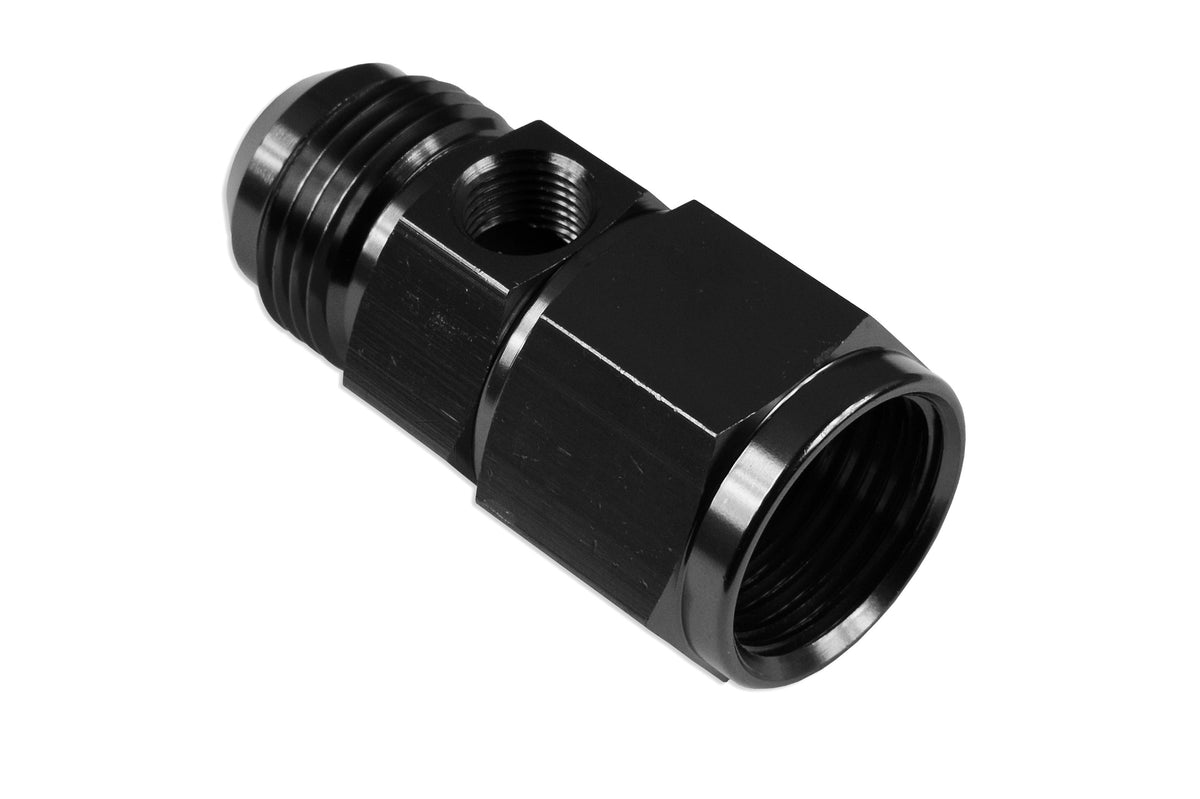 Adaptador en T AN8 AN-8 hembra-macho con puerto en línea 1/8 NPT para manómetro de presión de combustible/aceite