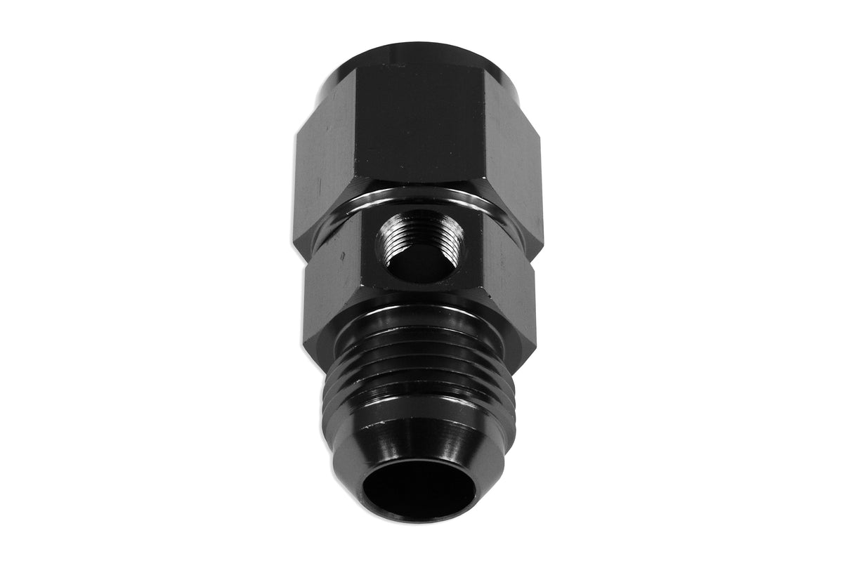 Adaptador en T AN8 AN-8 hembra-macho con puerto en línea 1/8 NPT para manómetro de presión de combustible/aceite