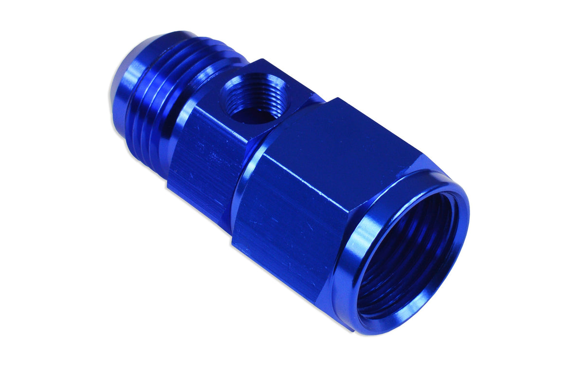 Adaptador en T AN8 AN-8 hembra-macho con puerto en línea 1/8 NPT para manómetro de presión de combustible/aceite