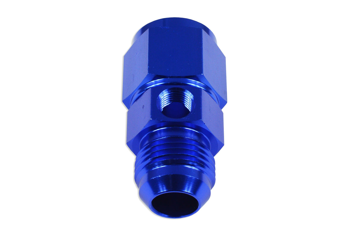 Adaptador en T AN8 AN-8 hembra-macho con puerto en línea 1/8 NPT para manómetro de presión de combustible/aceite