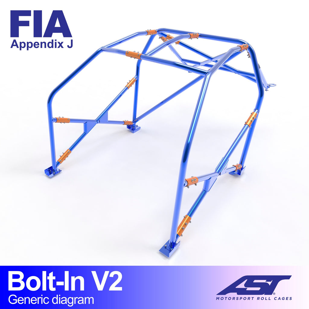 Arco de seguridad Ford Fiesta (Mk3) Hatchback 3 puertas Bolt In V2