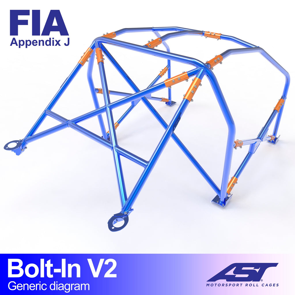 Arco de seguridad Ford Fiesta (Mk3) Hatchback 3 puertas Bolt In V2