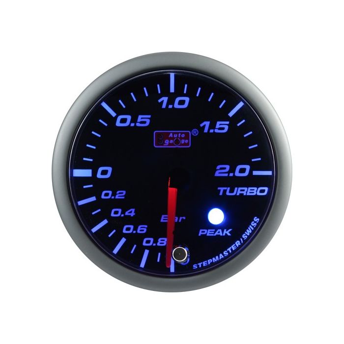 Indicador de presión de sobrealimentación del Auto Gauge color ámbar
