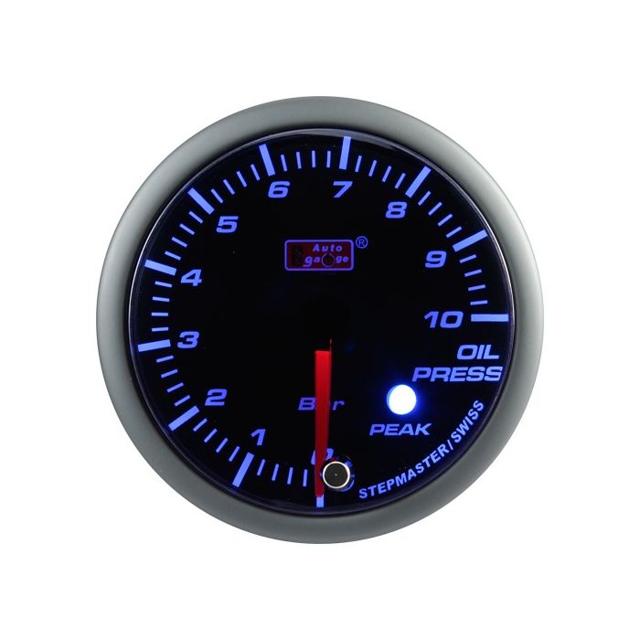 Indicador de presión de aceite Auto Gauge azul