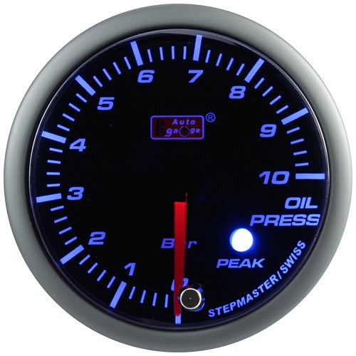 Indicador de presión de aceite Auto Gauge verde