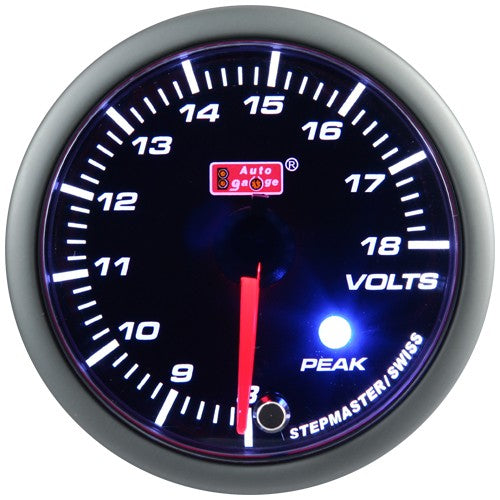 Voltímetro Auto Gauge azul