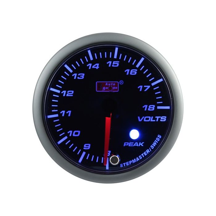 Indicador de voltaje del auto en verde