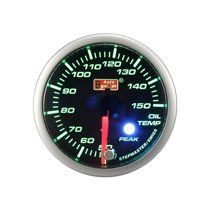 Indicador de temperatura del aceite Auto Gauge color ámbar