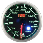 Indicador de temperatura del aceite Auto Gauge ámbar