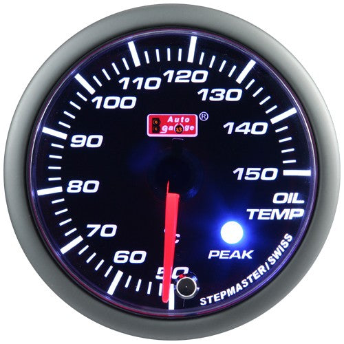 Indicador de temperatura del aceite Auto Gauge verde