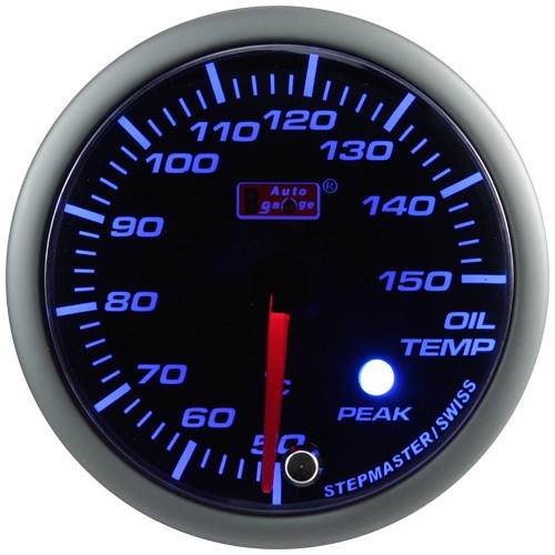 Indicador de temperatura del aceite Auto Gauge verde