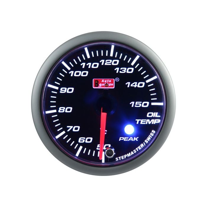 Indicador de temperatura del aceite Auto Gauge verde