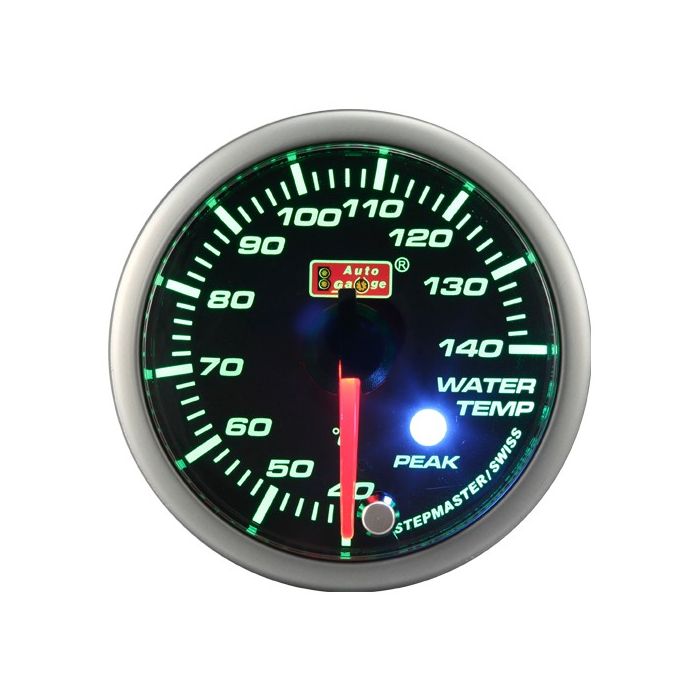 Indicador de temperatura del agua Auto Gauge Verde