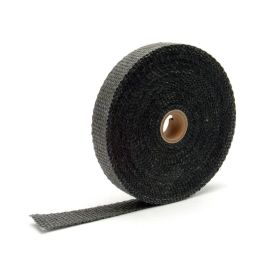 Black Glass Fiber Exhaust Wrap 2.5cm x 15m (1" x 50ft) DEI 010107
