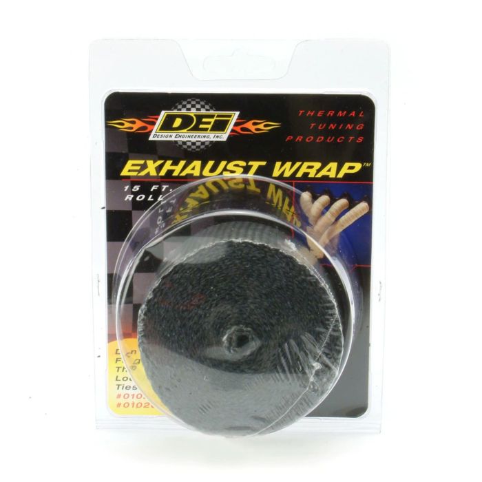 Black Fiberglass Exhaust Wrap, 2" x 50' (5 cm x 15 m) DEI 010108