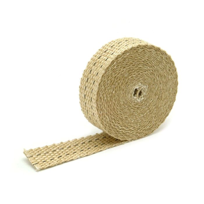 Tan fiberglass exhaust wrap, 2.5 cm x 4.5 m (1" x 15 ft) DEI 010105