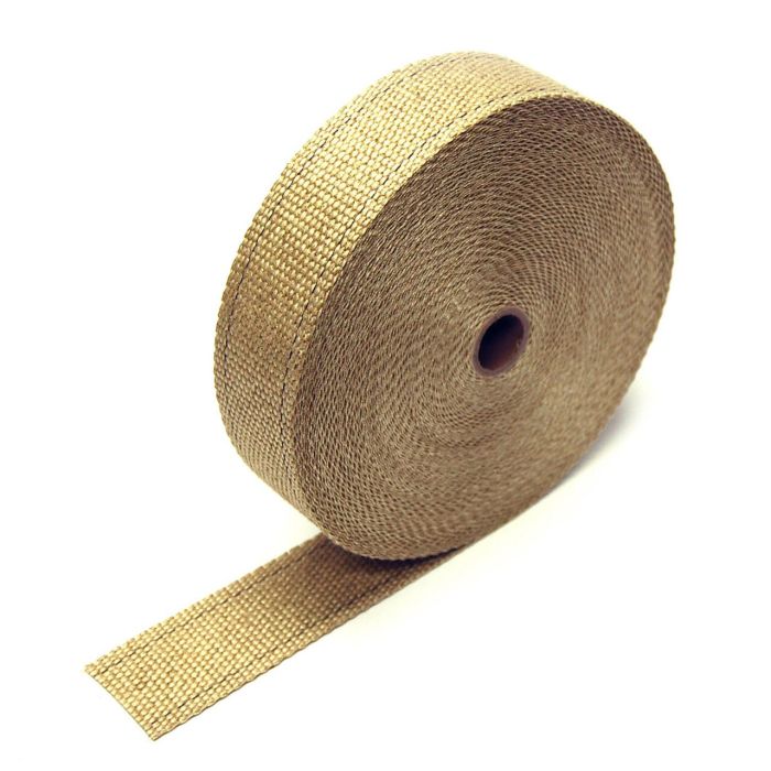 Tan fiberglass exhaust heat wrap, 5 cm x 30 m (2" x 100 ft) DEI 010103