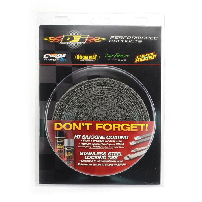 Cinta térmica de escape EXO Series negra 1,5" x 30ft (4 cm x 9 m) DEI 010058