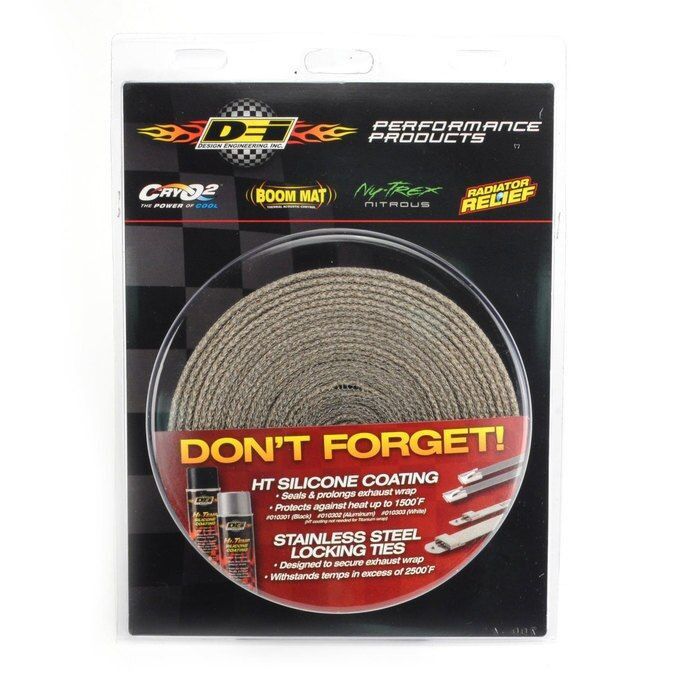EXO Series thermal exhaust wrap, beige, 4 cm x 9 m (1.5" x 30 ft) DEI 010059