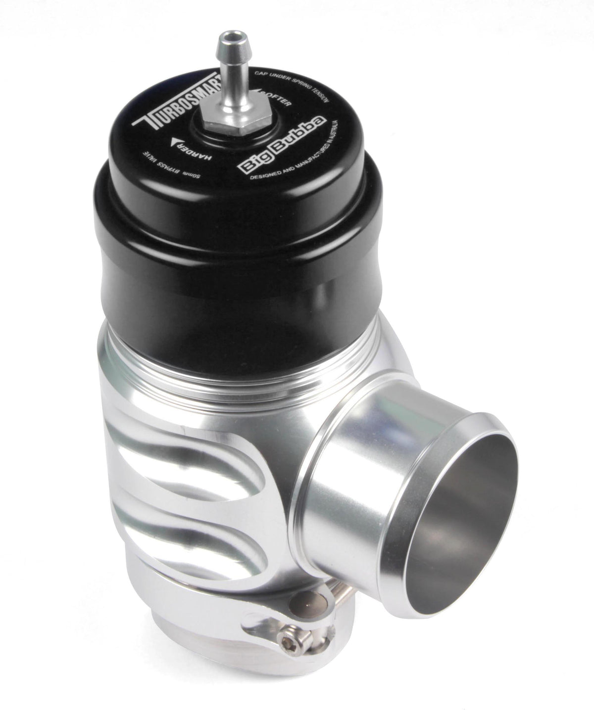 Blow off Turbosmart Big Bubba Plumb Back - negro/plata