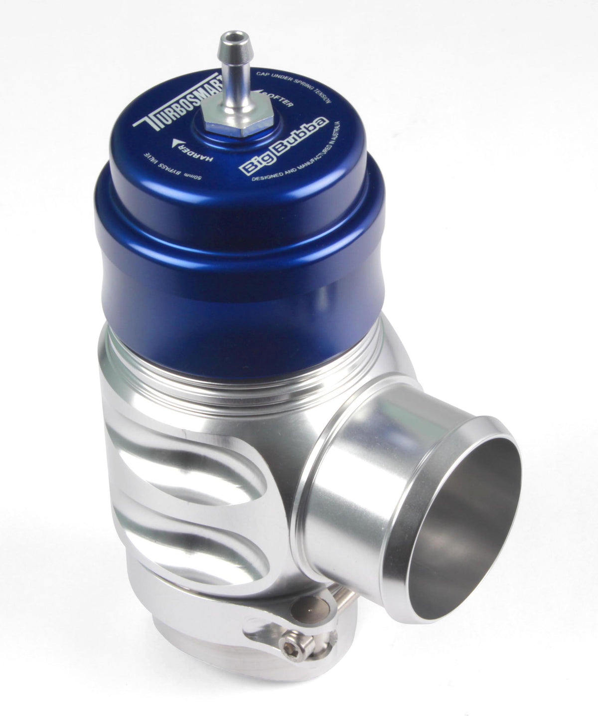 Blow off Turbosmart Big Bubba Plumb Back - azul/plata