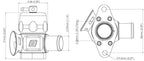 Blow off BOV Turbosmart TS-0205-1026 Dual Port para Nissan Skyline GTR GTS-T R32 R33 R34 Stagea