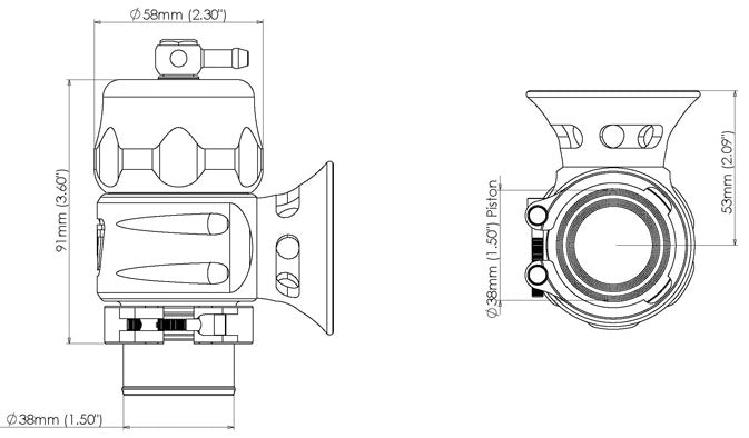 Blow off BOV Turbosmart TS-0205-1300 Supersonic