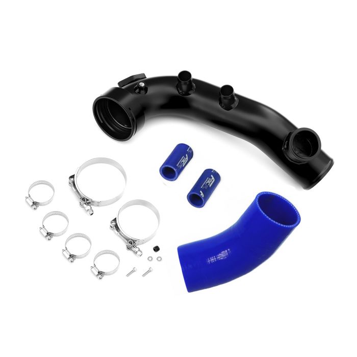 BMW N54 135i 335i 1M Charge Pipe with 50mm BOV Flange Blue