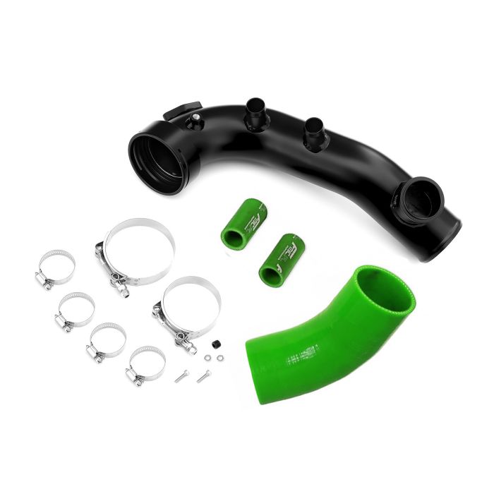 BMW N54 135i 335i 1M Intake Pipe with 50mm BOV Flange Green
