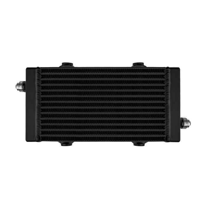 FMIC.Pro Oil Cooler 240x140x40, asymmetrical oil inlet, black.