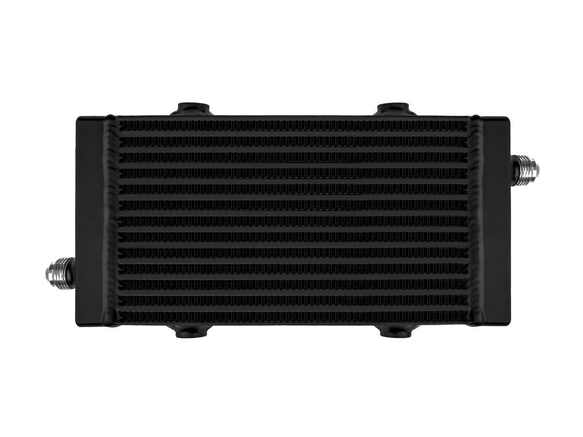 Radiador de aceite FMIC.Pro 240x140x40 asimétrico entrada de aceite negro