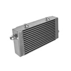 FMIC.Pro 240x140x40 asymmetrical oil cooler, silver oil inlet