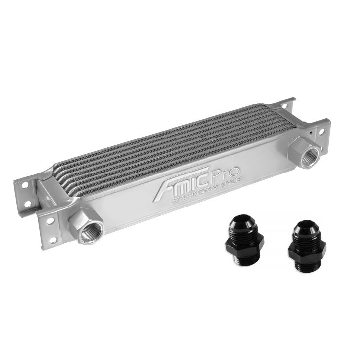 Fmic.Pro 9-row oil cooler, silver.