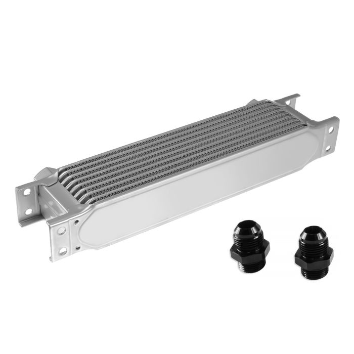 Fmic.Pro 9-row oil cooler, silver.