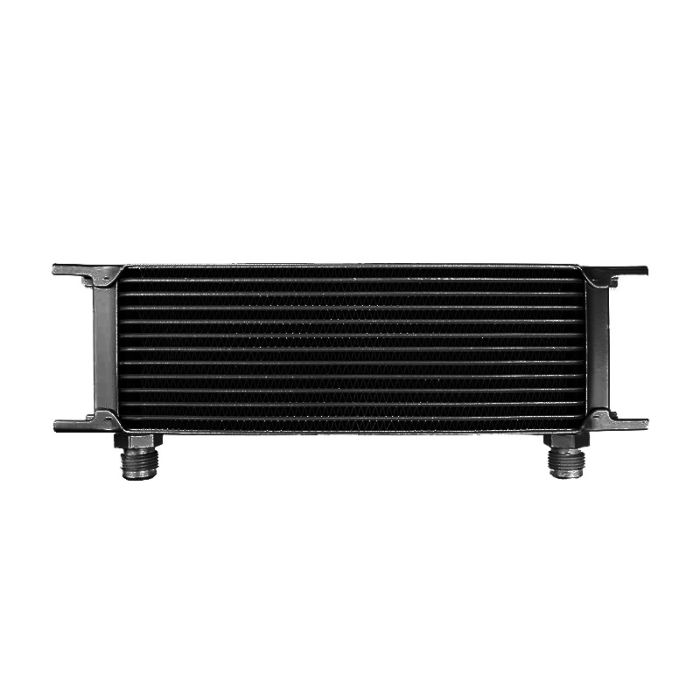 13-row male oil cooler, 7/8" (AN10) male thread, black.